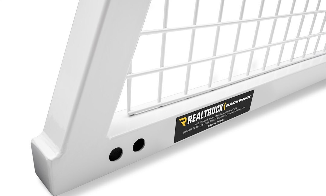 Backrack Headache Rack, Safety Rack, Mesh, Powder Coated, White, Steel, Requires Installation Kit – 10900W