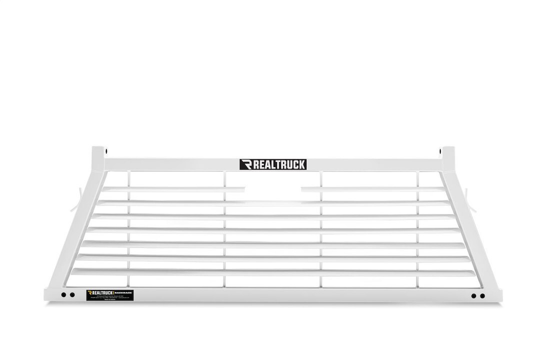 Backrack Headache Rack, Louvered Rack Frame Only, Powder Coated, White, Steel, With Tie Down Hooks, Requires Installation Kit – 12700W