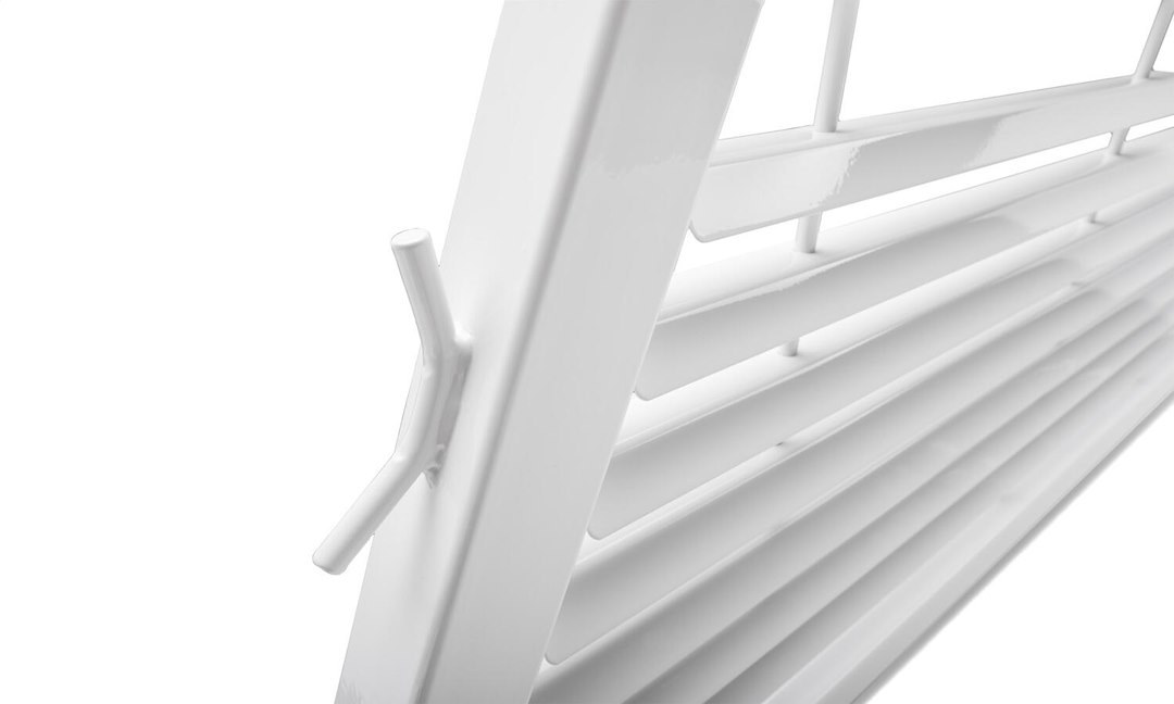 Backrack Headache Rack, Louvered Rack Frame Only, Powder Coated, White, Steel, With Tie Down Hooks, Requires Installation Kit – 12700W