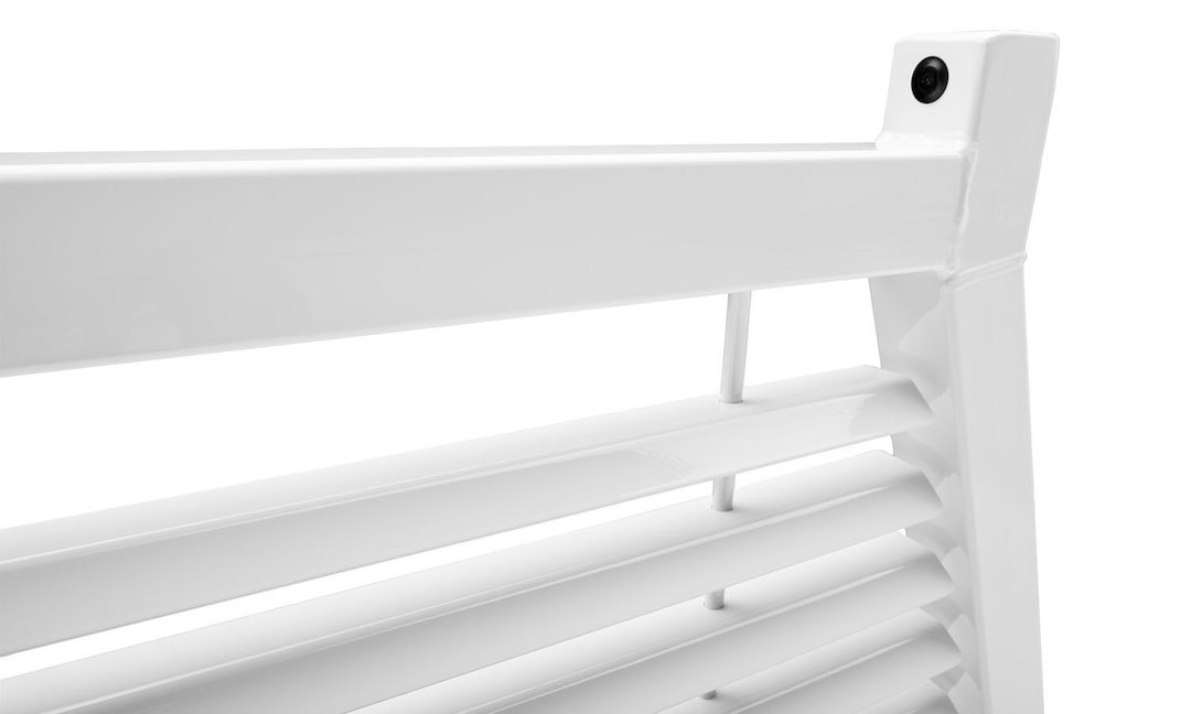 Backrack Headache Rack, Louvered Rack Frame Only, Powder Coated, White, Steel, With Tie Down Hooks, Requires Installation Kit – 12700W