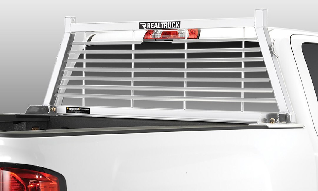 Backrack Headache Rack, Louvered Rack Frame Only, Powder Coated, White, Steel, With Tie Down Hooks, Requires Installation Kit – 12700W