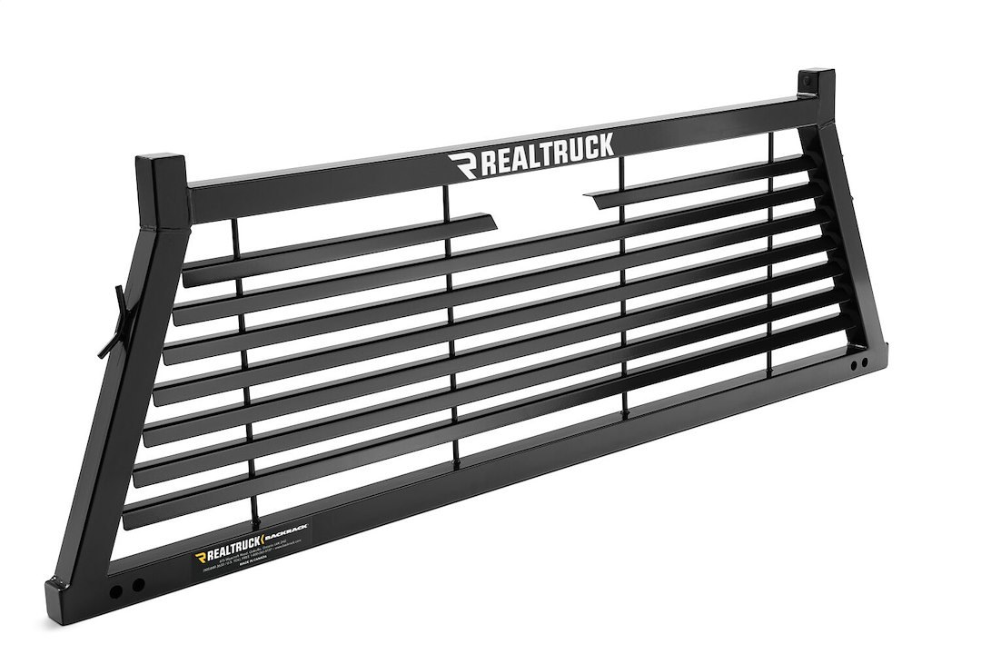 Backrack Headache Rack, Louvered Rack Frame Only, Powder Coated, Black, Steel, With Tie Down Hooks, Requires Installation Kit – 12800