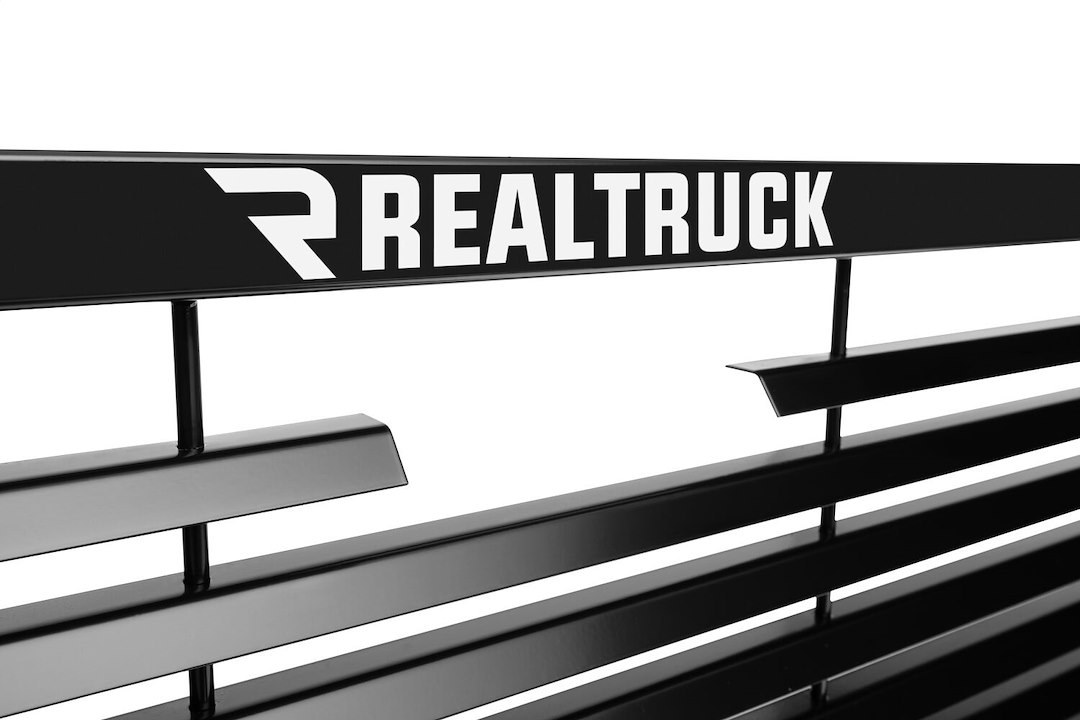 Backrack Headache Rack, Louvered Rack Frame Only, Powder Coated, Black, Steel, With Tie Down Hooks, Requires Installation Kit – 12800