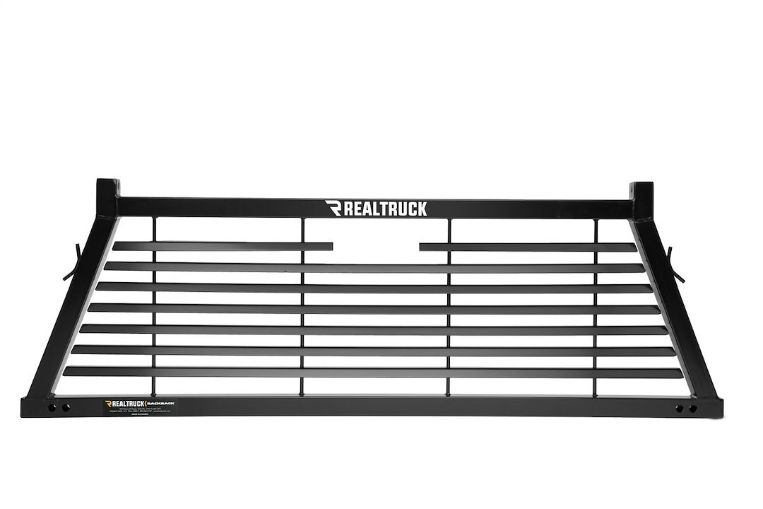 Backrack Headache Rack, Louvered Rack Frame Only, Powder Coated, Black, Steel, With Tie Down Hooks, Requires Installation Kit – 12800