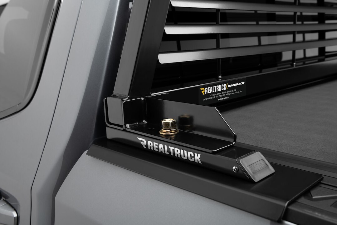 Backrack Headache Rack, Louvered Rack Frame Only, Powder Coated, Black, Steel, With Tie Down Hooks, Requires Installation Kit – 12800