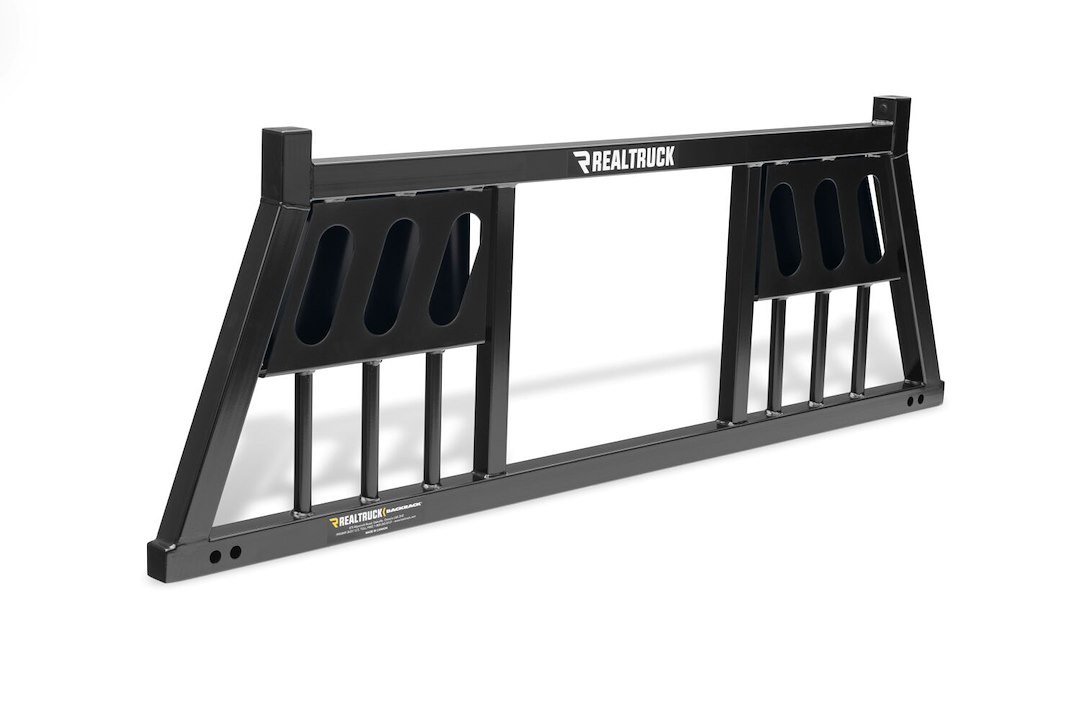 Backrack Headache Rack, Three Light Rack, With Three 6-3/4 Inch Light Cutouts (lights Not Included) on Driver and Passenger Side of Frame – 149TL