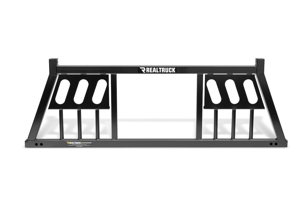 Backrack Headache Rack, Three Light Rack, With Three 6-3/4 Inch Light Cutouts (lights Not Included) on Driver and Passenger Side of Frame – 149TL