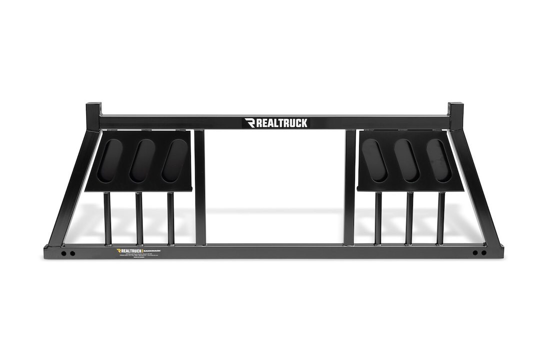 Backrack Headache Rack, Three Light Rack, With Three 6-3/4 Inch Light Cutouts (lights Not Included) on Driver and Passenger Side of Frame – 149TL