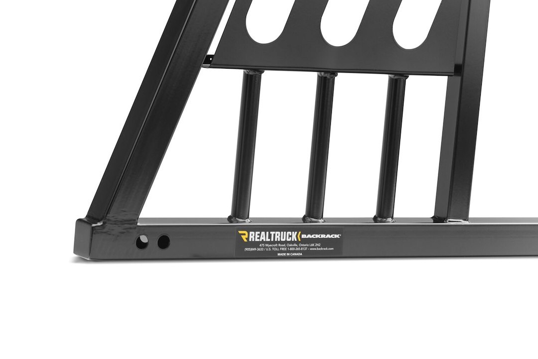 Backrack Headache Rack, Three Light Rack, With Three 6-3/4 Inch Light Cutouts (lights Not Included) on Driver and Passenger Side of Frame – 149TL