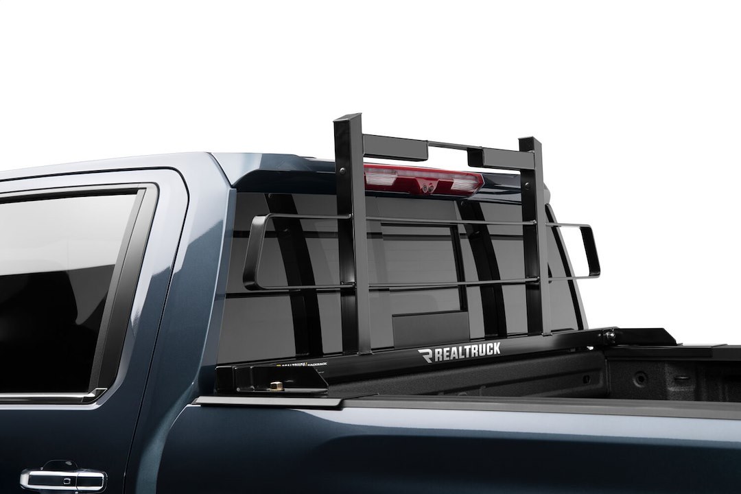 Backrack Headache Rack, Original Rack, Frame Only, Horizontal Bar, Powder Coated, Black, Steel, Can Be Used with or Without Tonneau Cover – 15019