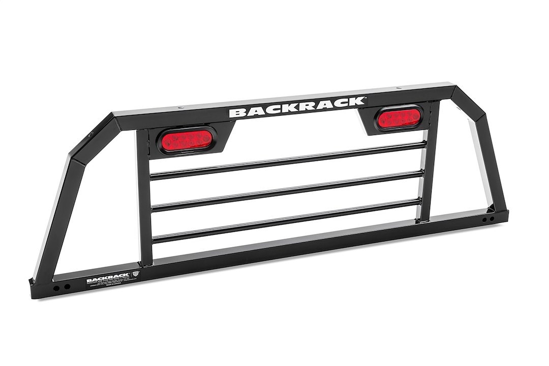 Backrack Headache Rack, Srl Rack, Horizontal Bar, Powder Coated, Black, Steel, With Lights, Requires Mounting Kit – SRL800