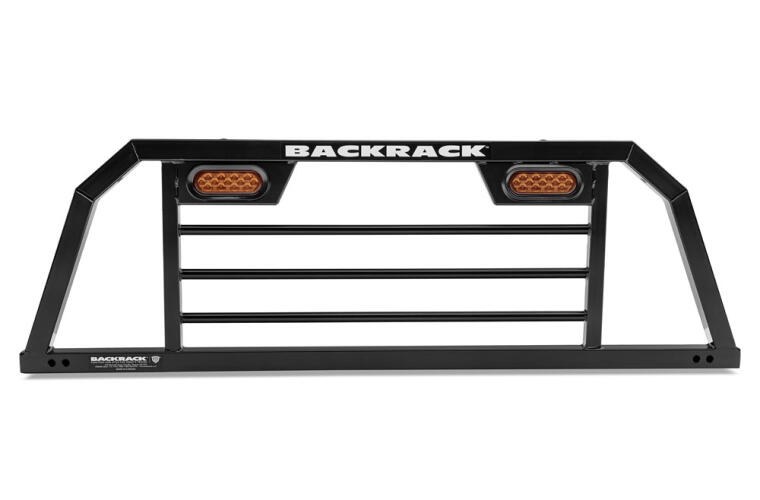 Backrack Headache Rack, Srl Series, Horizontal Bar, Powder Coated, Black, Steel, With Lights, Requires Mounting Kit – SRL900