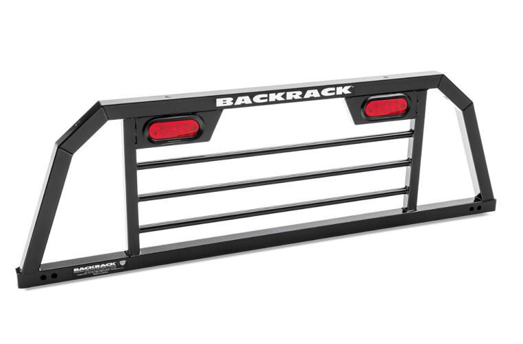 Backrack Headache Rack, Srl Series, Horizontal Bar, Powder Coated, Black, Steel, With Lights, Requires Mounting Kit – SRL900