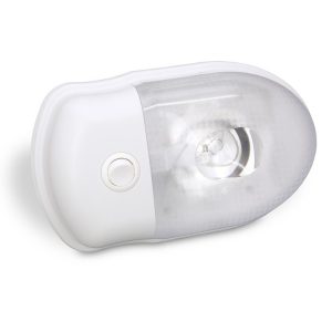 Bargman Interior Light, 76 Series, 7.28 Inch X 4.33 Inch X 1.78 Inch Size, 12 Volt, Single Light with Lens – 34-76-123