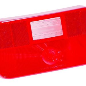 Bargman Trailer Light Lens, Use with Bargman Part# 30-92-004/ 30-92-109 Tail Lights, Red, With Backup and License Bracket – 34-92-713