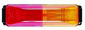 Bargman Trailer Light, 38 Series, Side Marker Light, Red/ Amber Lens, 3-13/16 Inch X 1-1/4 Inch Size, Without Mounting Bracket – 40-38-004