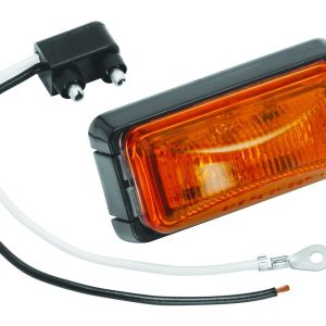 Bargman Trailer Light, Side Marker Light, LED Bulb, Amber Lens, 2.6 Inch X 1.2 Inch X 1.03 Inch Size – 42-37-402
