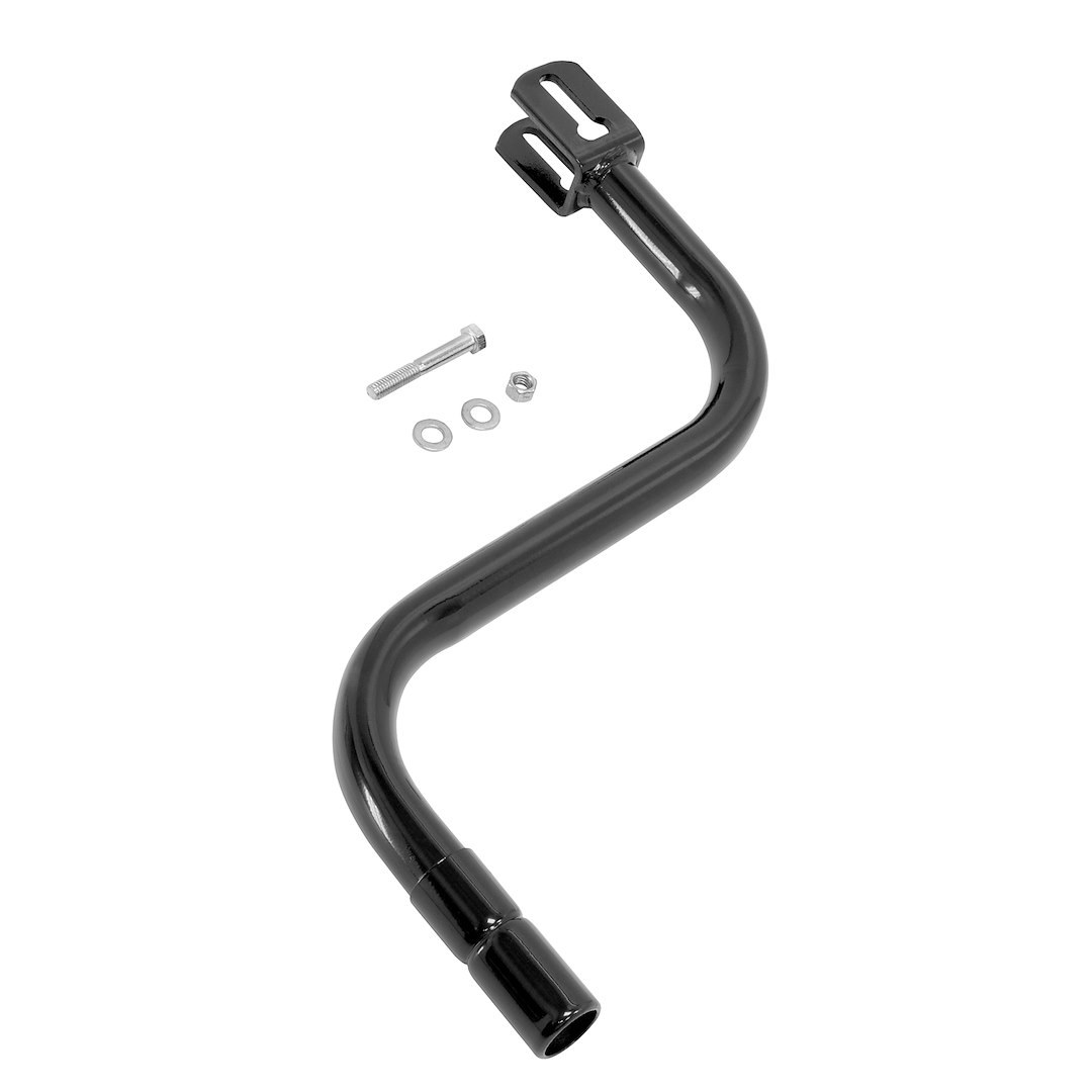 Bulldog/Fult Trailer Tongue Jack Crank, Use with Sidewind Jack, 13-12 Inch Radius, Vertical Clevis, Black – 015181