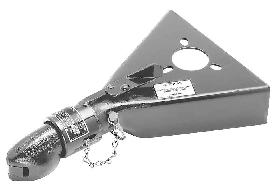 Bulldog/Fult Trailer Coupler, Collar-Lok ™, Class IV A-Frame Tongue, 7000 Pound Lift Capacity, For 2 Inch Ball, Low Profile Latch – 028287