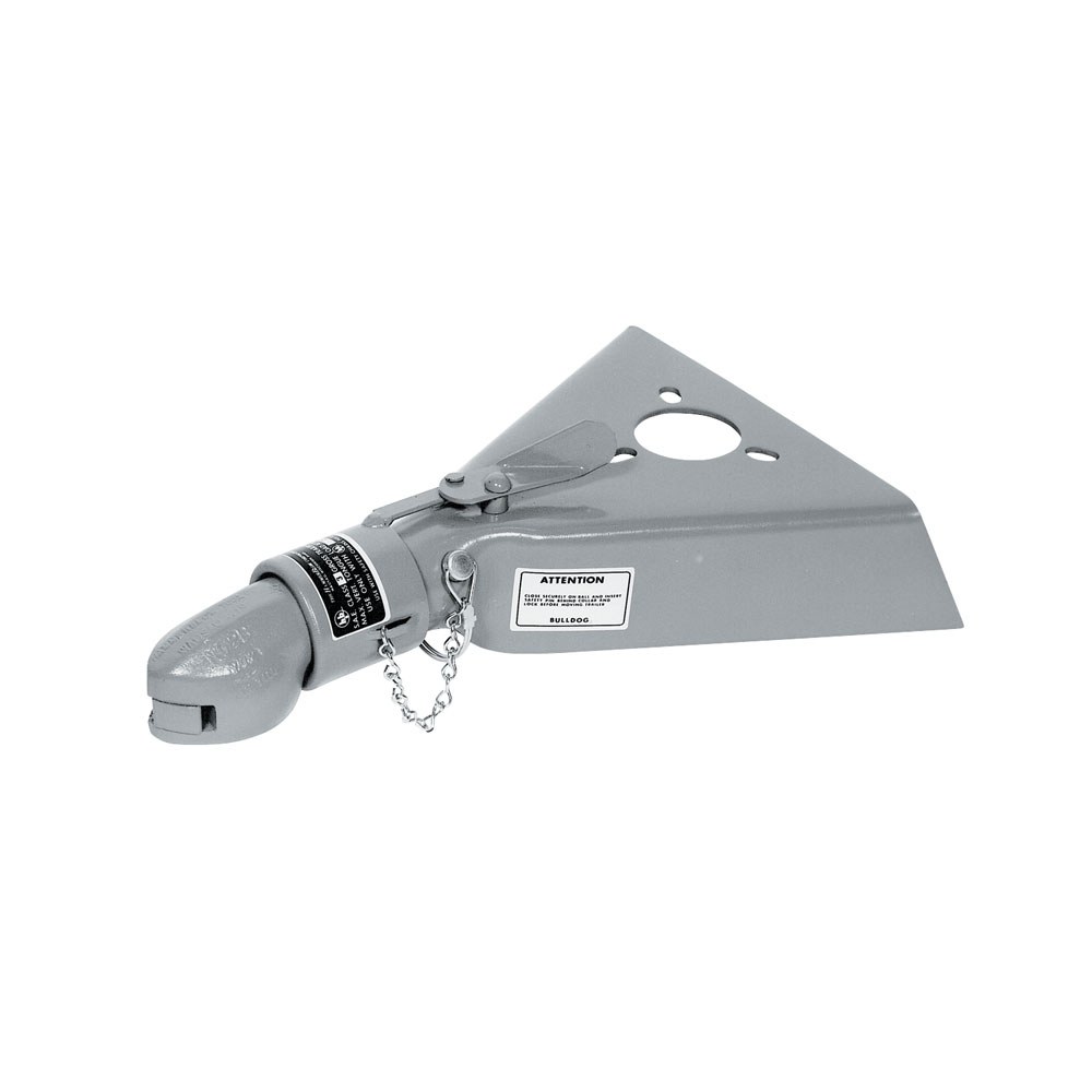 Bulldog/Fult Trailer Coupler, Collar-Lok ™, A-Frame Tongue, 12500 Pound Lift Capacity, For 2-5/16 Inch Ball, Low Profile Latch – 028499
