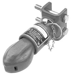 Bulldog/Fult Trailer Coupler, Collar-Lok ™, Adjustable Channel, 12500 Pound Lift Capacity, For 2-5/16 Inch Ball, Pin Style Latch – 028630