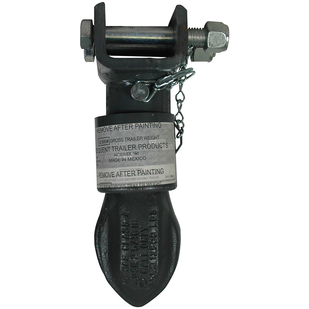 Bulldog/Fult Trailer Coupler, Collar-Lok ™, Adjustable Channel, 12500 Pound Lift Capacity, For 2-5/16 Inch Ball, Pin Style Latch – 028630