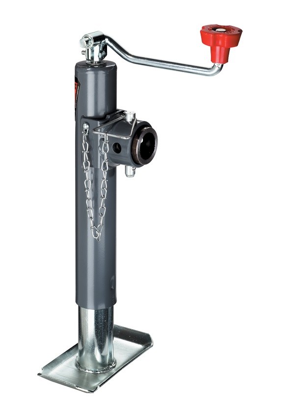 Bulldog/Fult Trailer Tongue Jack, Manual Round Topwind Swivel Jack, 2000 Pound Lift Capacity, 10 Inch Travel – 158451