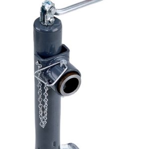 Bulldog/Fult Trailer Tongue Jack, Manual Round Topwind Swivel Jack, 2000 Pound Lift Capacity, 10 Inch Travel – 158451