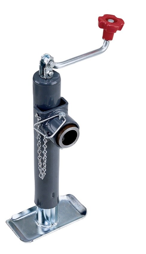 Bulldog/Fult Trailer Tongue Jack, Manual Round Topwind Swivel Jack, 2000 Pound Lift Capacity, 10 Inch Travel – 158451