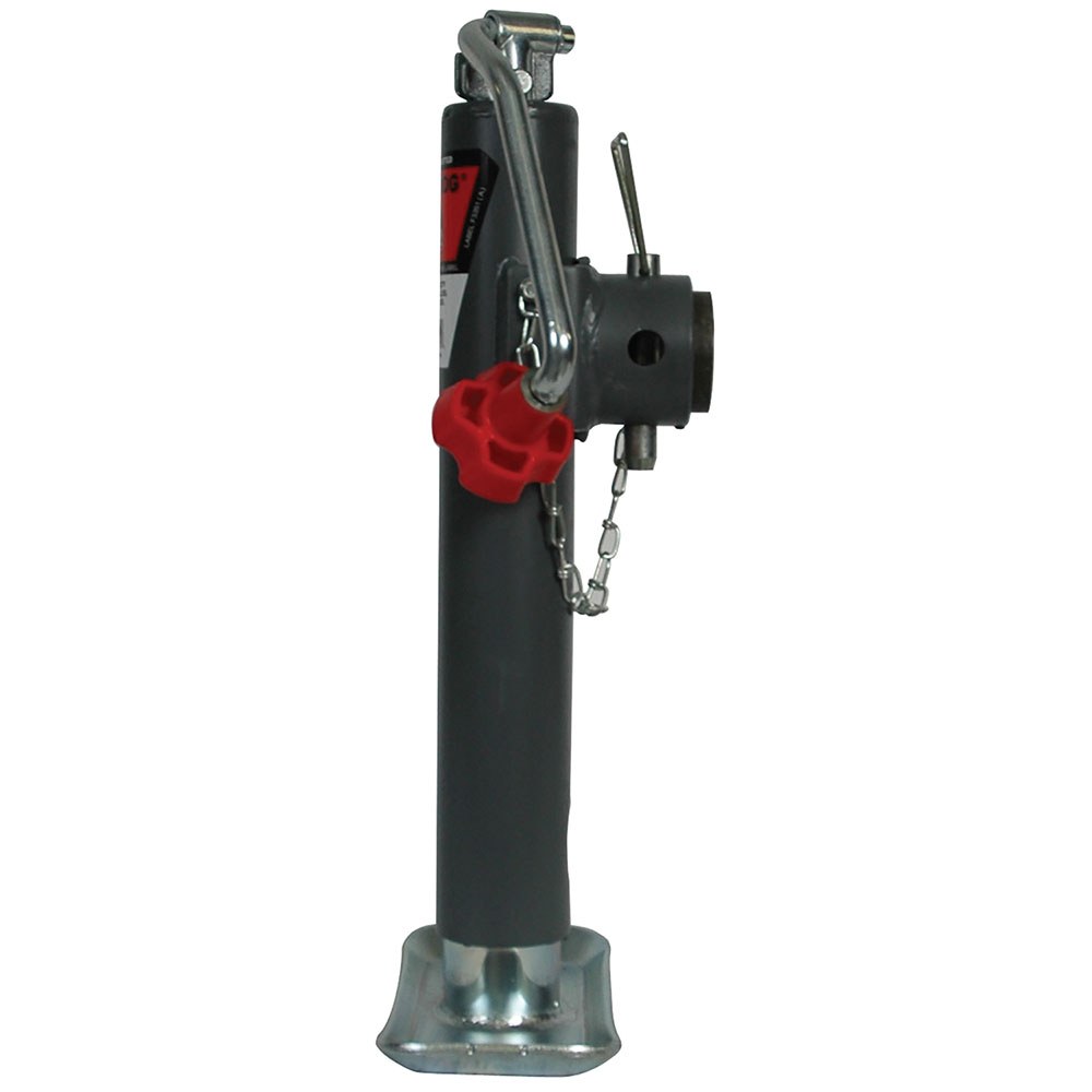Bulldog/Fult Trailer Tongue Jack, Round Topwind Swivel Jack, 5000 Pound Lift Capacity, 10 Inch Travel – 178101