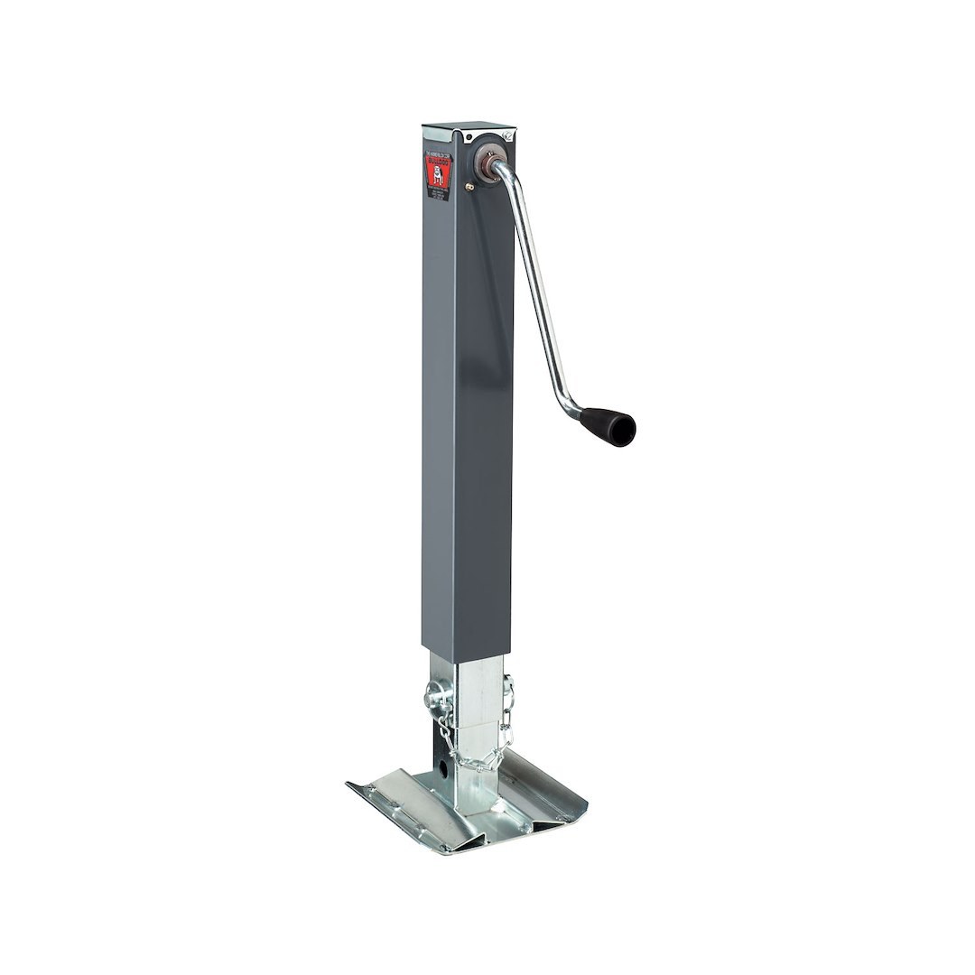 Bulldog/Fult Trailer Tongue Jack, Manual Square Sidewind Jack, 7200 Pound Lift/ 10000 Pound Support Capacity, 15 Inch Travel – 180455