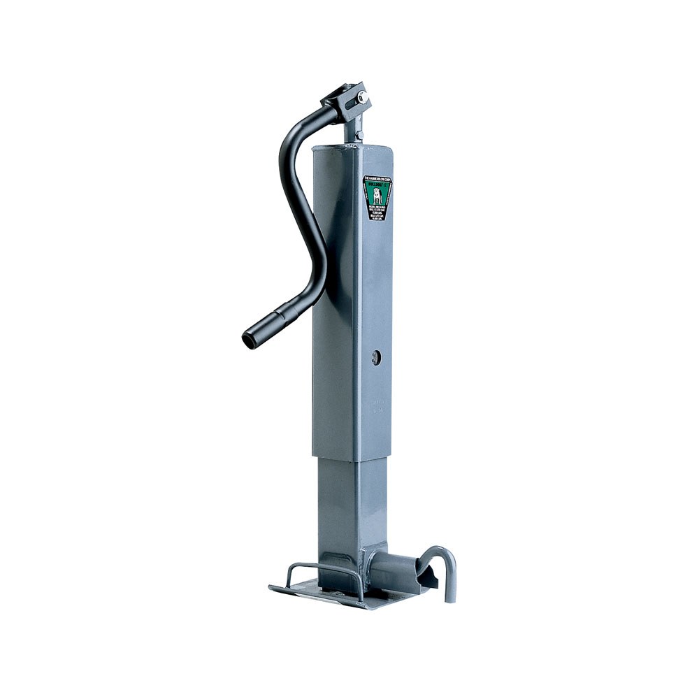 Bulldog/Fult Trailer Tongue Jack, Manual Square Topwind Jack, 10000 Pound Lift/ 12000 Pound Support Capacity, 12-1/2 Inch Travel – 182304