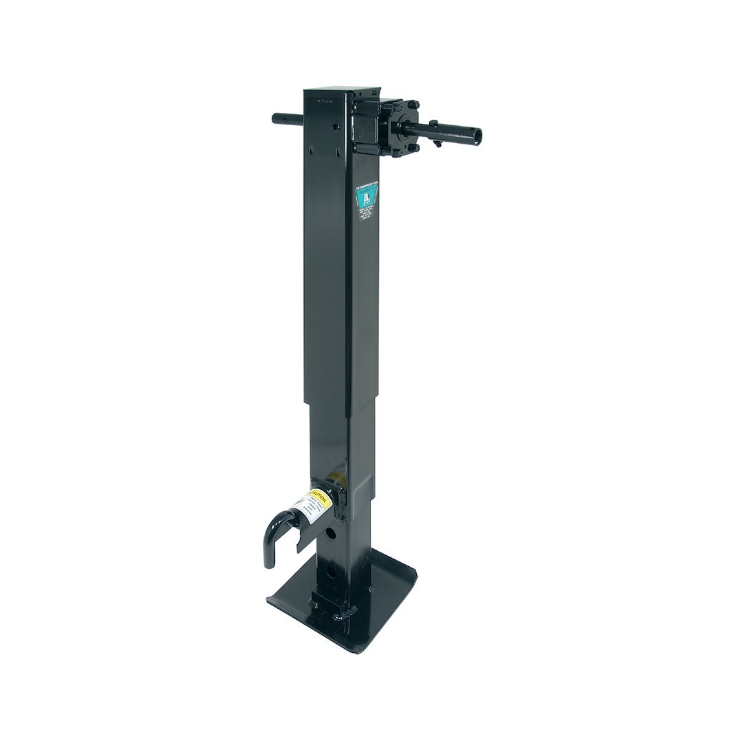 Bulldog/Fult Trailer Tongue Jack, Manual, Square Two Speed Drop Leg Jack, 10000 Pound Lift/ 12000 Pound Support Capacity, 12-1/2 Inch Travel – 183816