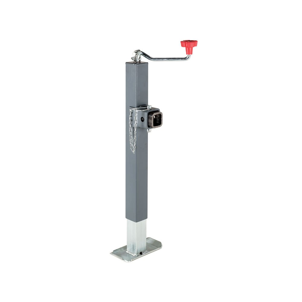 Bulldog/Fult Trailer Tongue Jack, Manual Square Topwind Swivel Jack, 3000 Pound Lift 5000 Pound Support Capacity, 15 Inch Travel – 195312