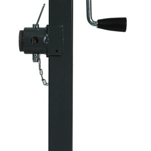 Bulldog/Fult Trailer Tongue Jack, Manual Square Sidewind Swivel Jack, 3000 Pound Lift 5000 Pound Support Capacity, 15 Inch Travel – 195356