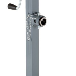 Bulldog/Fult Trailer Tongue Jack, Manual Round Sidewind Swivel Jack, 7000 Pound Lift Capacity, 15 Inch Travel – 198250
