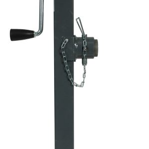 Bulldog/Fult Trailer Tongue Jack, Manual Round Sidewind Swivel Jack, 7000 Pound Lift Capacity, 15 Inch Travel – 198250