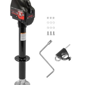 Bulldog/Fult Trailer Tongue Jack, A-Frame Powered Drive Jack, 4000 Pound Lift Capacity, 17 Inch Travel, 34-1/2 Extended Height – 500199