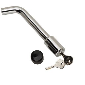Bulldog/Fult Trailer Hitch Pin, Bent Pin, 5/8 Inch Diameter, For Use with Class III/IV Hitch, Keyed Lock, With Dust Cap, Single – 580400