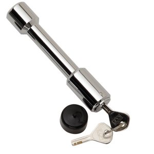 Bulldog/Fult Trailer Hitch Pin, Dogbone, 5/8 Inch Diameter, Chrome, For Use with Class Iiii/ V Hitch, Keyed Lock, With Dust Cap – 580401