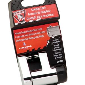 Bulldog/Fult Trailer Coupler Lock, Lifelong (r ), Chrome – 580403