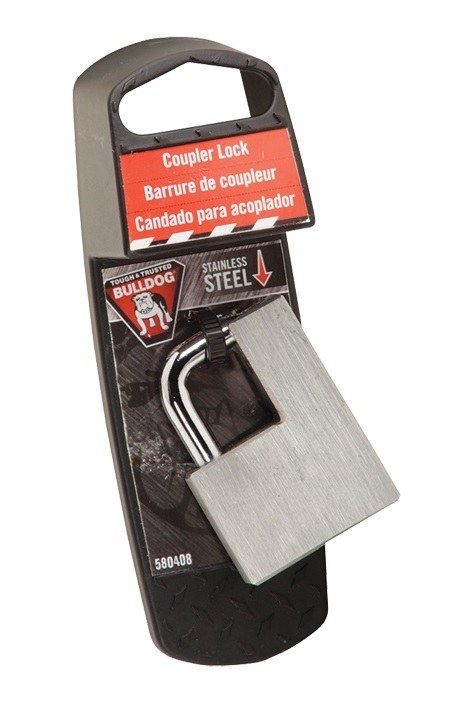 Bulldog/Fult Trailer Coupler Lock, Stainless Steel – 580408
