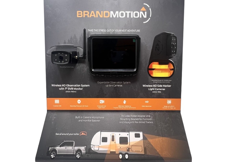 Brand Motion Point of Purchase Display, AHDS-7810v2 Backup Camera Table Top Display – DISP-7810V2