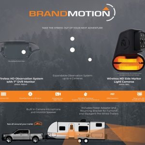Brand Motion Point of Purchase Display, AHDS-7810v2 Backup Camera Table Top Display – DISP-7810V2