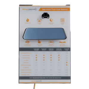 Brand Motion Point of Purchase Display, Fully Functioning Fullvue Mirror and Camera, Slatwall Display, 11 Inch X 17 Inch – DISP-FVMR