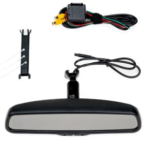 Brand Motion Backup Camera, Interior Rear View Mirror, Flat Glass, OEM-Style Mirror with Display on and Off Button – FLTW-7690