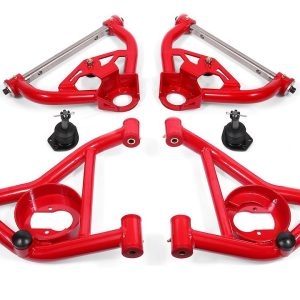 Bmr Suspens Control Arm, Tubular, Non-Adjustable, Powder Coated, Red, Steel – AA030R