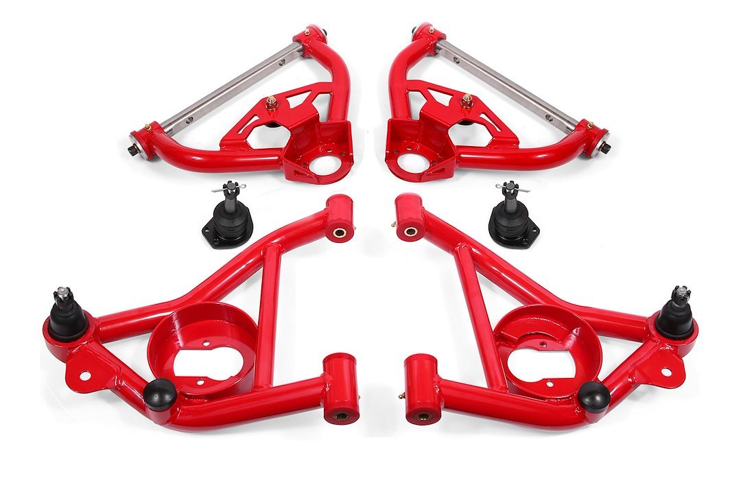 Bmr Suspens Control Arm, Tubular, Non-Adjustable, Powder Coated, Red, Steel – AA030R