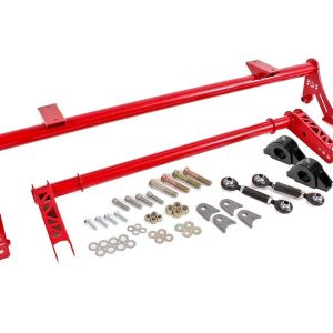 Bmr Suspens Stabilizer Bar, Xtreme, For Drag Race and Street Performance, 1.375 Inch Diameter, Powder Coated, Red – XSB011R