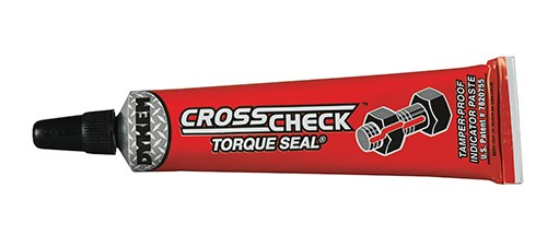 Blue Coral Paint, Dykem ® Cross Check ™, For Identification of Vibratory Loosening or Tampering IN Nuts/ Bolts/ Fasteners, Red, Tube, 1 Ounce – 83316